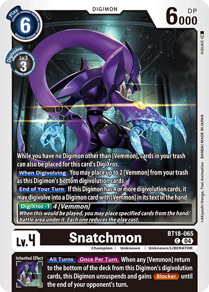 Snatchmon BT18-065 - Common BT18-19 Special Booster VER 2.0