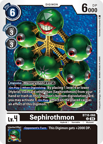 Sephirothmon BT18-066 - Common BT18-19 Special Booster VER 2.0