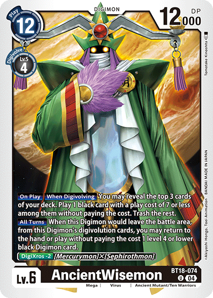 AncientWisemon BT18-074 - Uncommon BT18-19 Special Booster VER 2.0