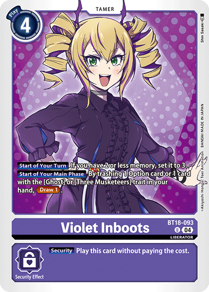Violet Inboots BT18-093 - Uncommon BT18-19 Special Booster VER 2.0