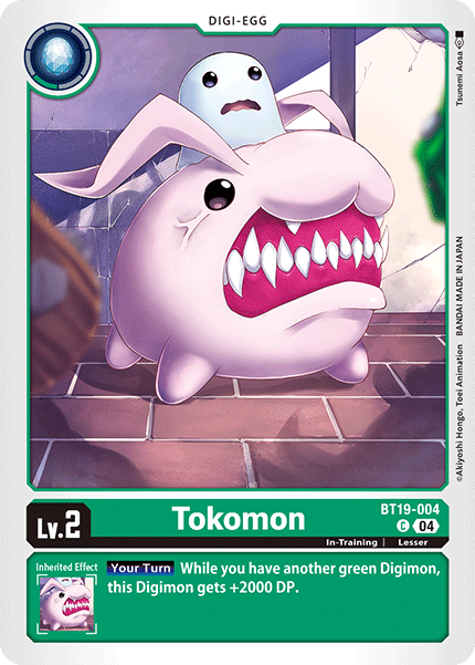 Tokomon BT19-004 - Common BT18-19 Special Booster VER 2.0
