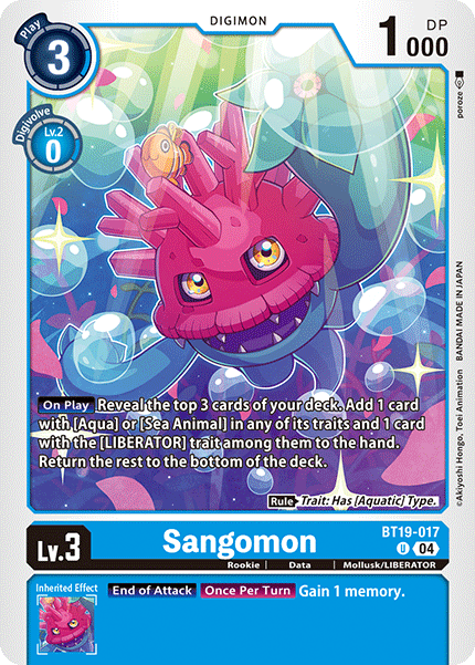 Sangomon BT19-017 - Uncommon BT18-19 Special Booster VER 2.0