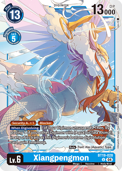 Xiangpengmon BT19-028 - Uncommon BT18-19 Special Booster VER 2.0