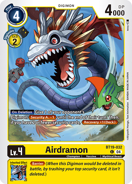 Airdramon BT19-032 - Common BT18-19 Special Booster VER 2.0