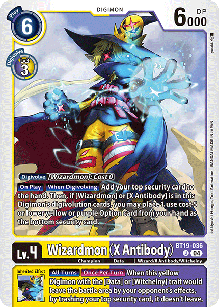Wizardmon (X Antibody) BT19-036 - Uncommon BT18-19 Special Booster VER 2.0