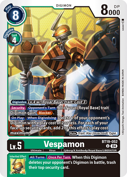 Vespamon BT19-052 - Uncommon BT18-19 Special Booster VER 2.0