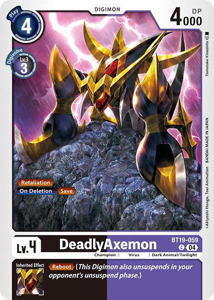 DeadlyAxemon BT19-059 - Common BT18-19 Special Booster VER 2.0