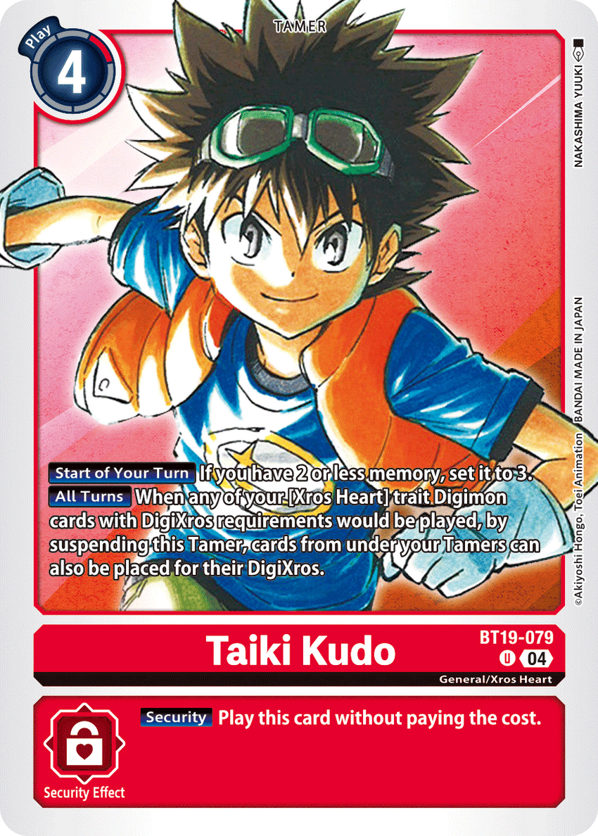 Taiki Kudo BT19-079 Uncommon -  BT19-20 Special Booser VER 2.5