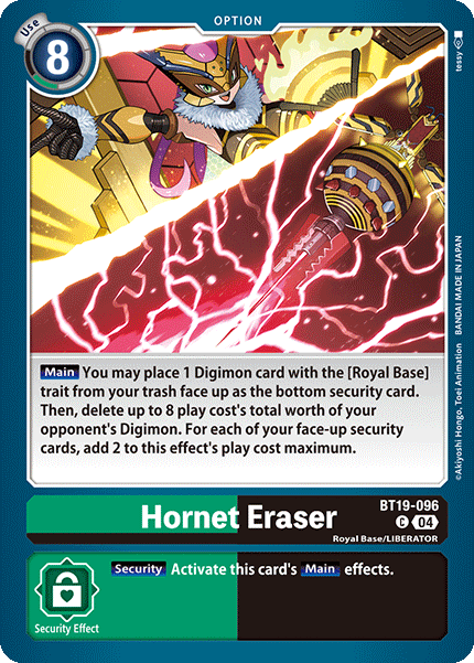 Hornet Eraser BT19-096 - Common BT18-19 Special Booster VER 2.0