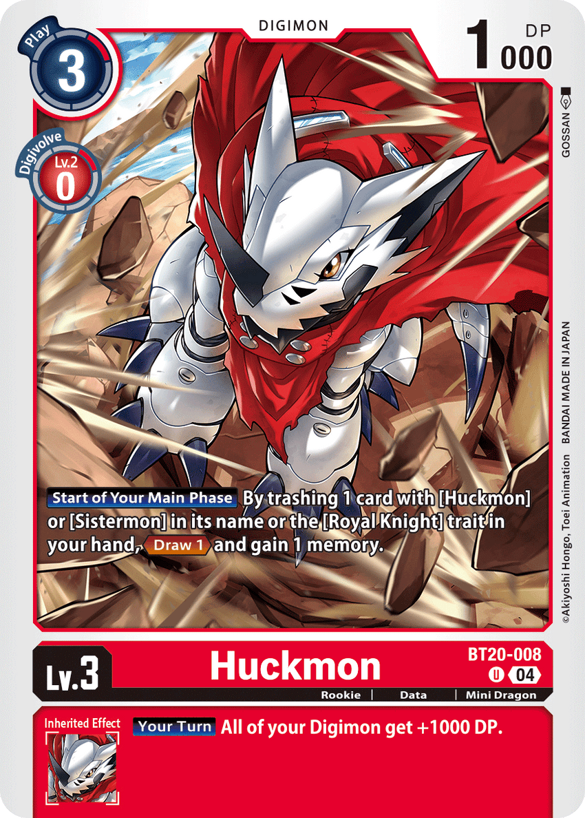 Huckmon BT20-008 Uncommon -  BT19-20 Special Booser VER 2.5