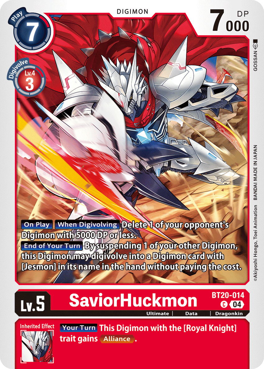 SaviorHuckmon BT20-014 Common -  BT19-20 Special Booser VER 2.5