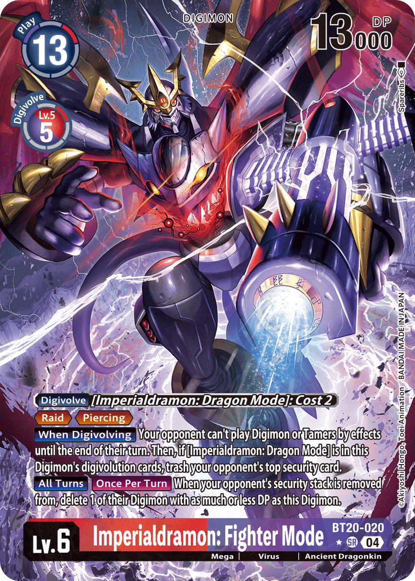 [ALTERNATE ART] Imperialdramon: Fighter Mode BT20-020 SR -  BT19-20 Special Booser VER 2.5