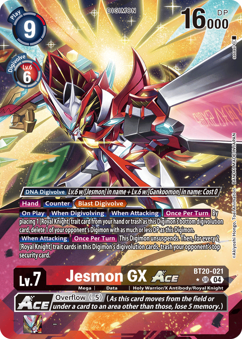 [ALTERNATE ART] Jesmon GX ACE BT20-021 SR -  BT19-20 Special Booser VER 2.5