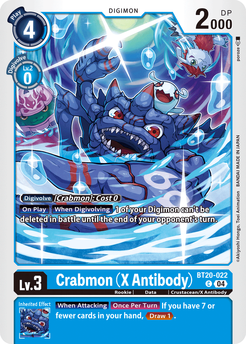 Crabmon (X Antibody) (BT20-022) Common -  BT19-20 Special Booser VER 2.5