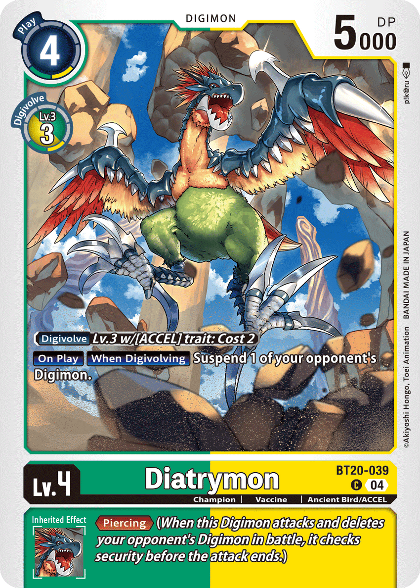 Diatrymon BT20-039 Common -  BT19-20 Special Booser VER 2.5
