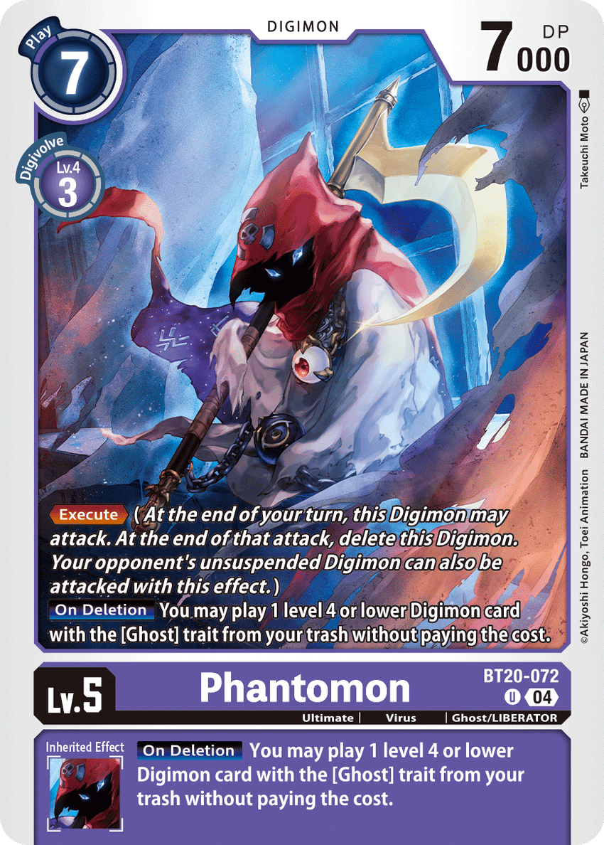 Phantomon BT20-072 Uncommon -  BT19-20 Special Booser VER 2.5