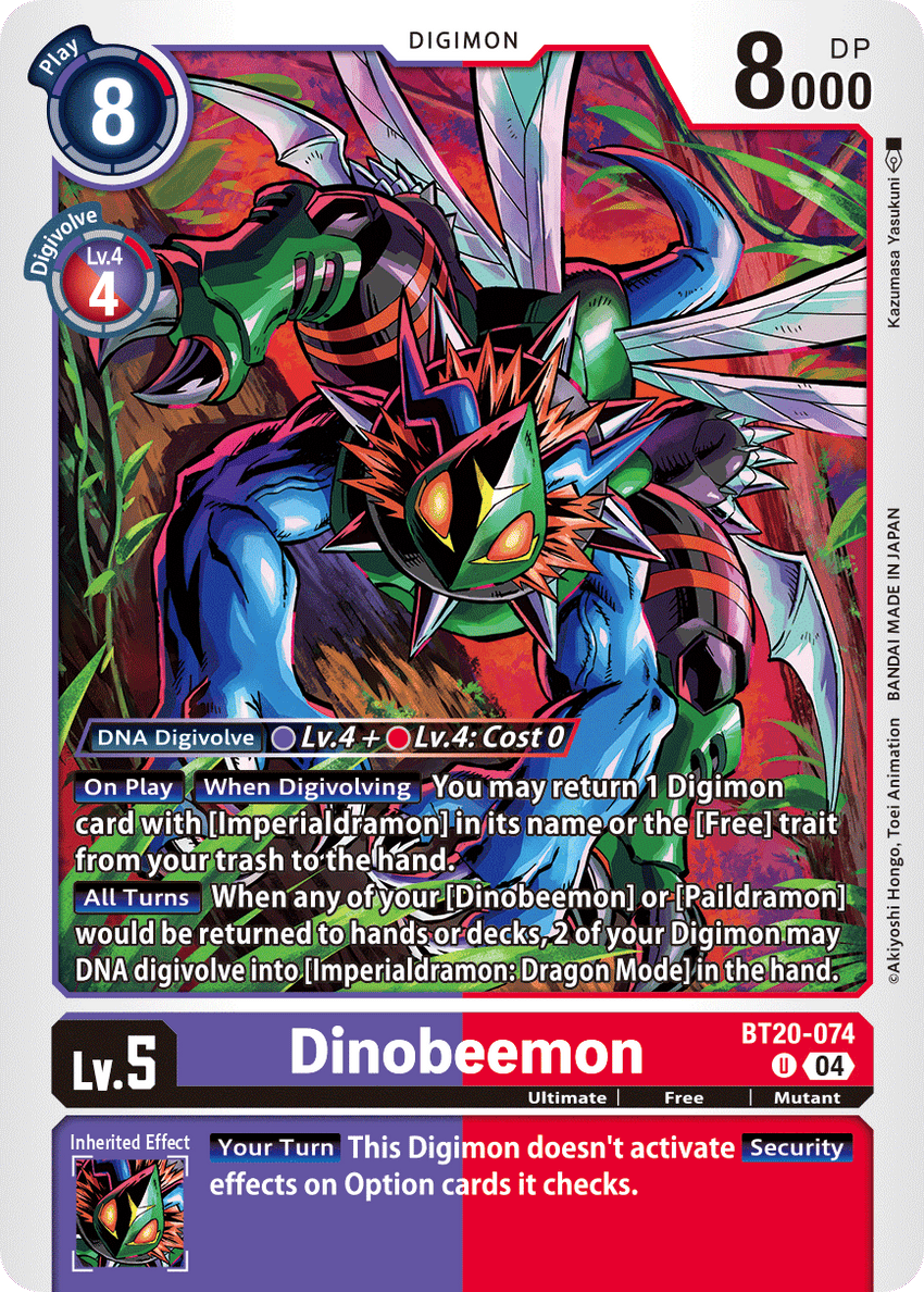Dinobeemon BT20-074 Uncommon -  BT19-20 Special Booser VER 2.5