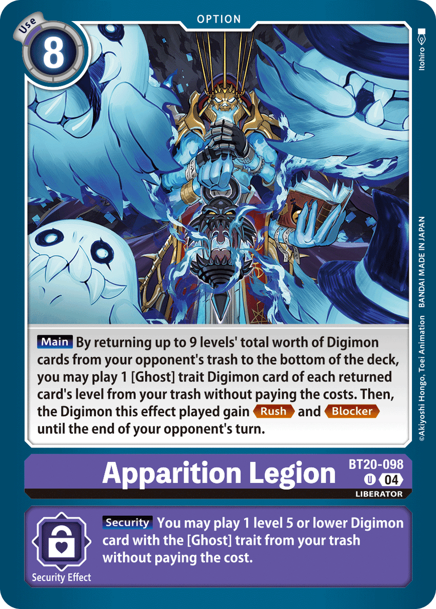 Apparition Legion BT20-098 Uncommon -  BT19-20 Special Booser VER 2.5