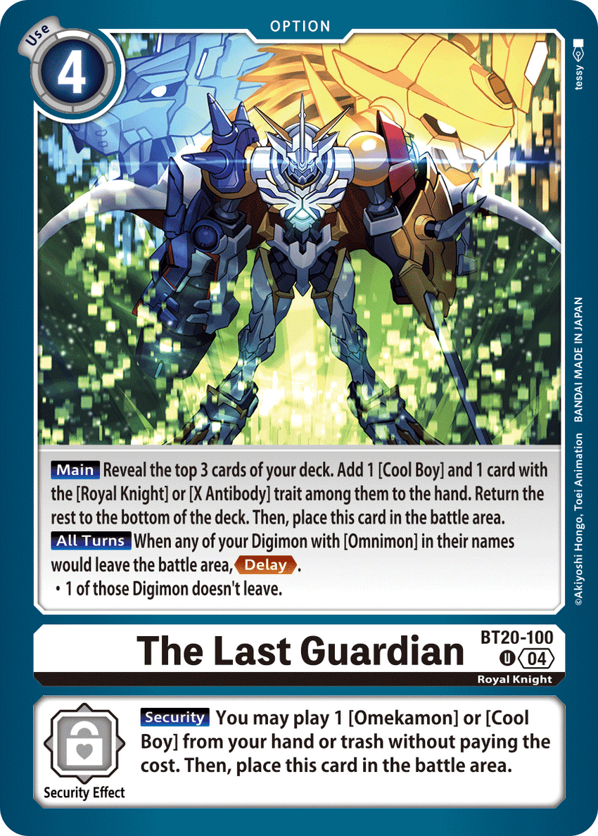 The Last Guardian BT20-100 Uncommon -  BT19-20 Special Booser VER 2.5