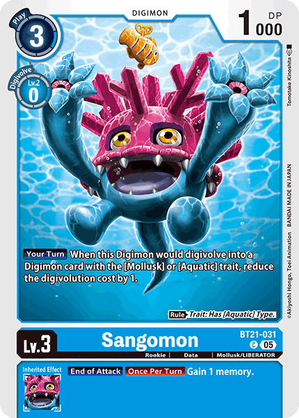 PLAYSET (4) 4x Sangomon BT21-031 - Common BT21 World Convergence