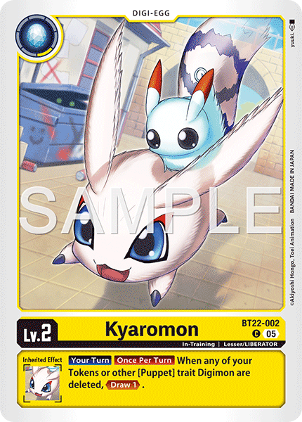 Kyaromon (BT22-002) - Common BT22 Cyber Eden