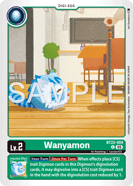 Wanyamon (BT22-004) - Common BT22 Cyber Eden
