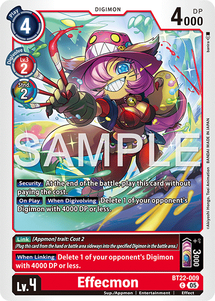 Effecmon (BT22-009) - Common BT22 Cyber Eden