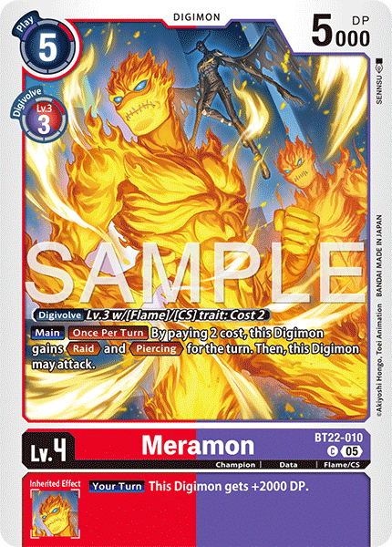 Meramon (BT22-010) - Common BT22 Cyber Eden