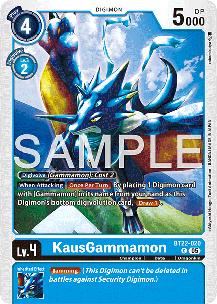 KausGammamon (BT22-020) - Common BT22 Cyber Eden
