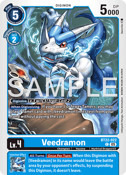 Veedramon (BT22-022) - Common BT22 Cyber Eden