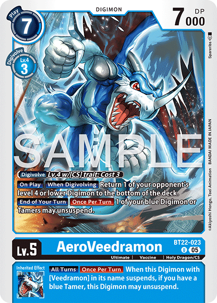 AeroVeedramon (BT22-023) - Uncommon BT22 Cyber Eden