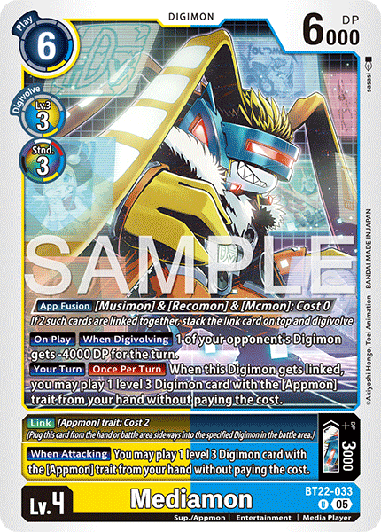 Mediamon (BT22-033) - Uncommon BT22 Cyber Eden