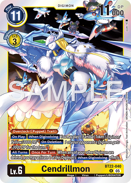 Cendrillmon (BT22-040) - Rare BT22 Cyber Eden