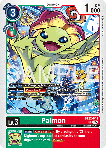 Palmon (BT22-044) - Uncommon BT22 Cyber Eden