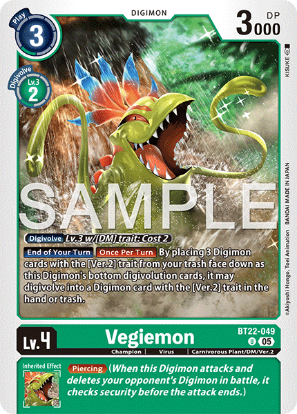 Vegiemon (BT22-049) - Uncommon BT22 Cyber Eden