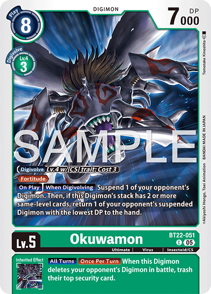 Okuwamon (BT22-051) - Common BT22 Cyber Eden