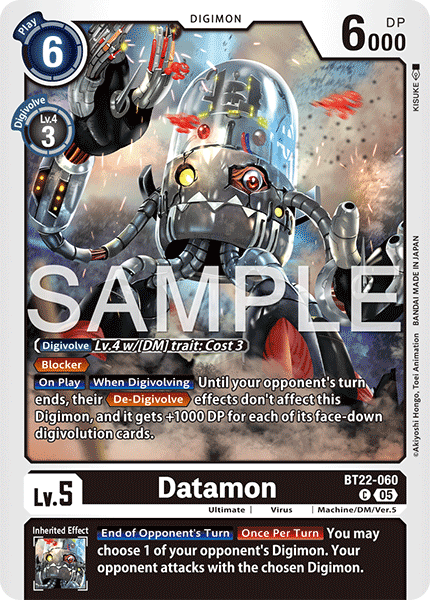 Datamon (BT22-060) - Common BT22 Cyber Eden