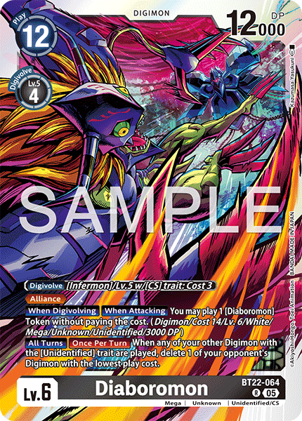 Diaboromon (BT22-064) - Rare BT22 Cyber Eden