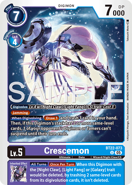 Crescemon (BT22-073) - Uncommon BT22 Cyber Eden