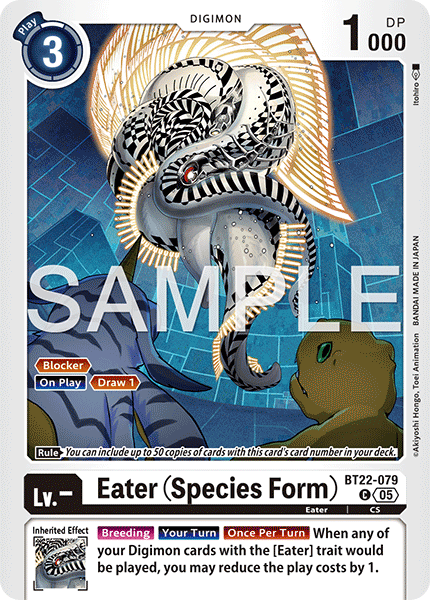 Eater (Species Form) (BT22-079) - Common BT22 Cyber Eden