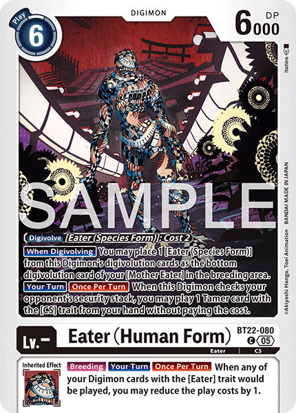 Eater (Human Form) (BT22-080) - Common BT22 Cyber Eden