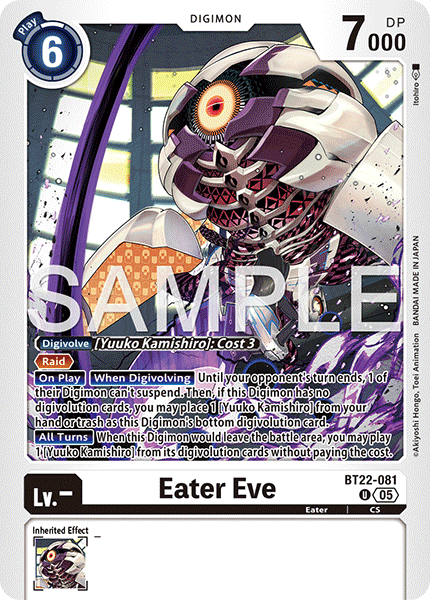 Eater Eve (BT22-081) - Uncommon BT22 Cyber Eden