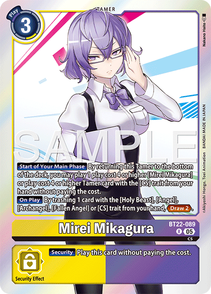 Mirei Mikagura (BT22-089) - Rare BT22 Cyber Eden