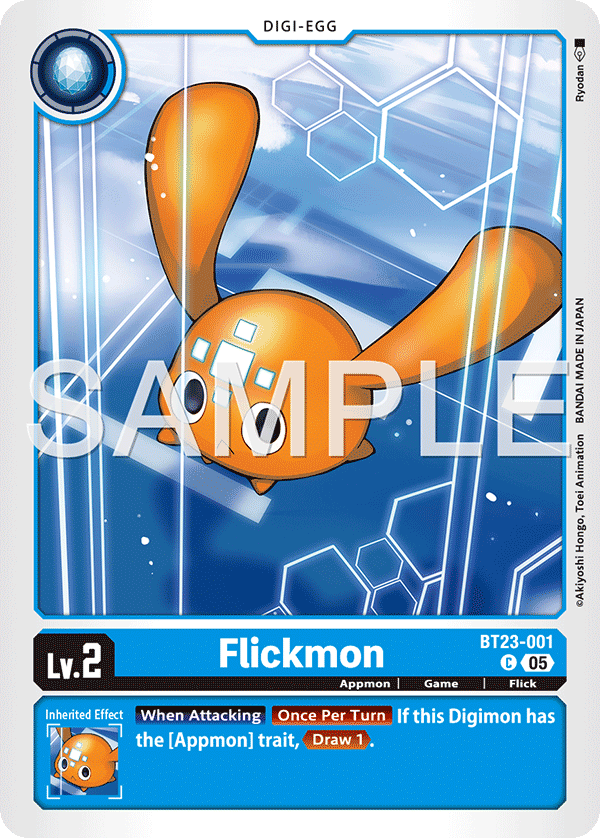 Flickmon (BT23-001) - Common BT23 Hacker's Slumber