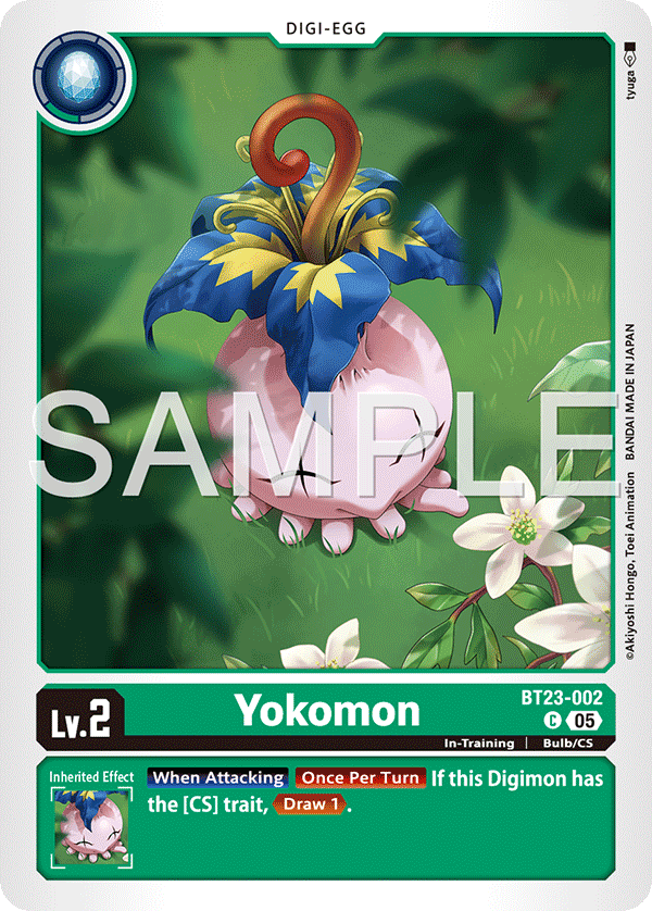 Yokomon (BT23-002) - Common BT23 Hacker's Slumber