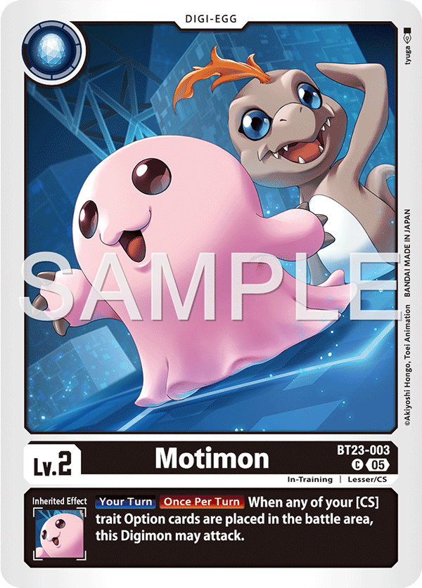 Motimon (BT23-003) - Common BT23 Hacker's Slumber