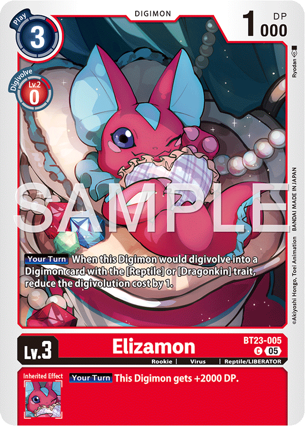 Elizamon (BT23-005) - Common BT23 Hacker's Slumber