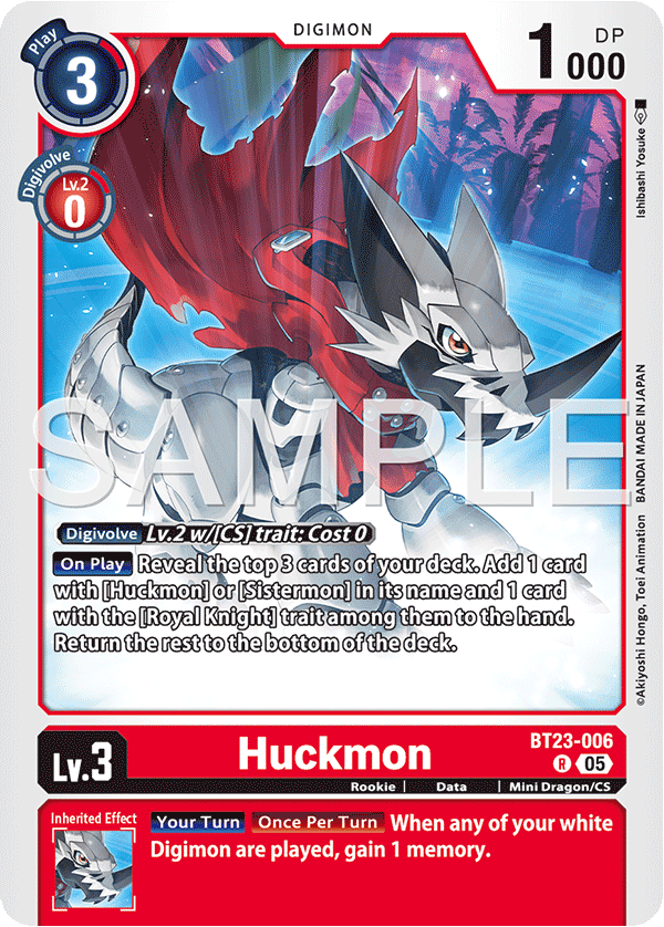 Huckmon (BT23-006) - Rare BT23 Hacker's Slumber
