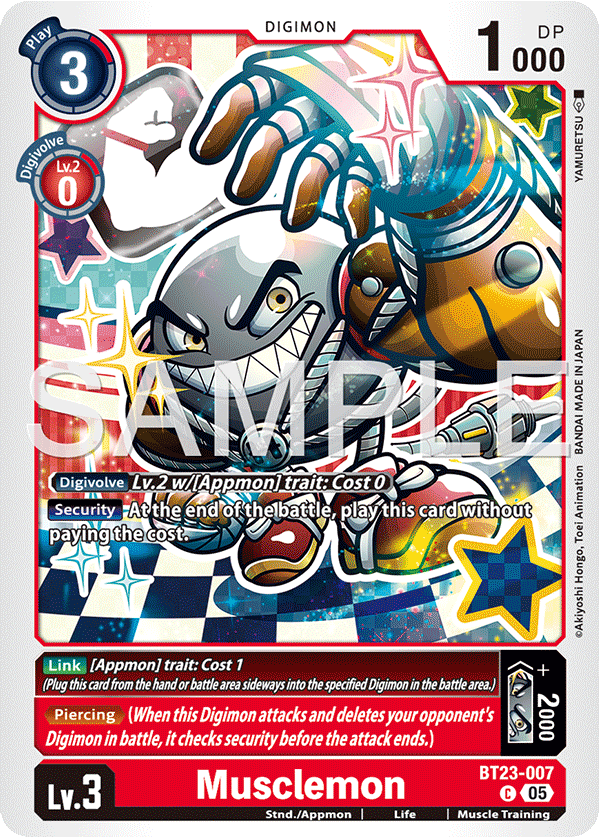 Musclemon (BT23-007) - Common BT23 Hacker's Slumber