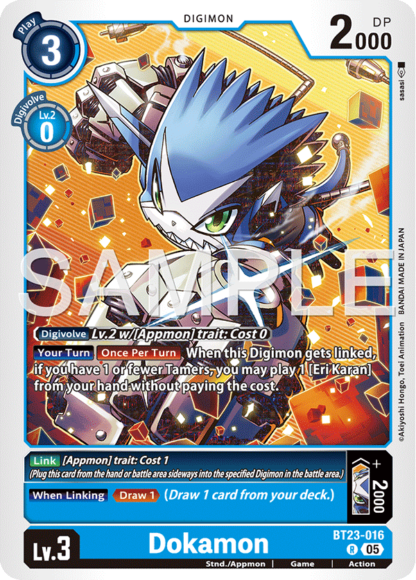 Dokamon (BT23-016) - Rare BT23 Hacker's Slumber